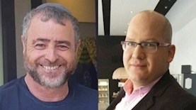 חיים לוינסון ושמעון ריקלין, צילום: פייסבוק חיים לוינסון/טוויטר שמעון ריקלין